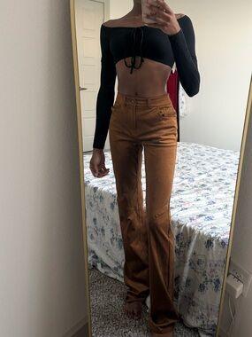 Savage X Fenty Black Off-Shoulder Long Sleeve Cropped Top